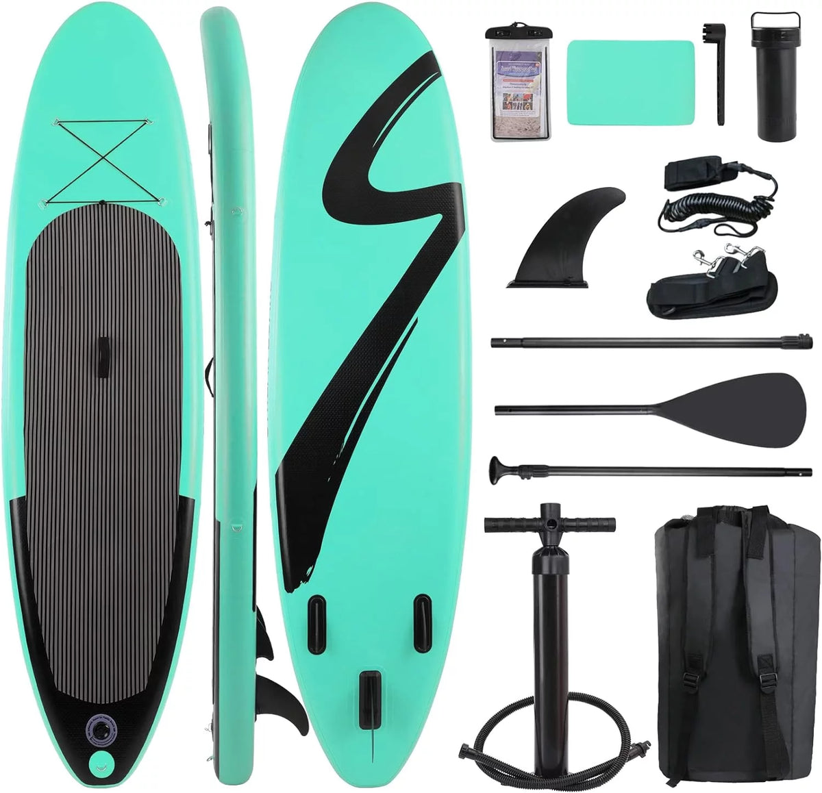 10FT Inflatable Stand Up Paddle Board Non-Slip O3707