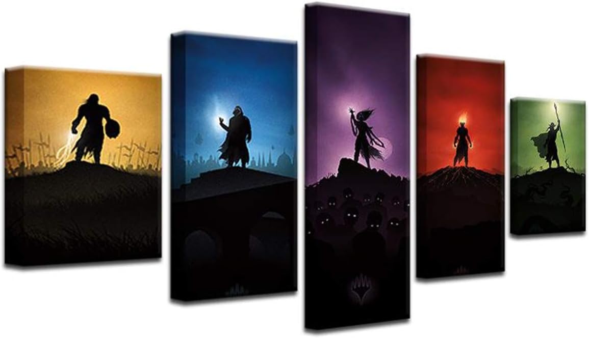 5 Panel Canvas Print Wall Art J8083