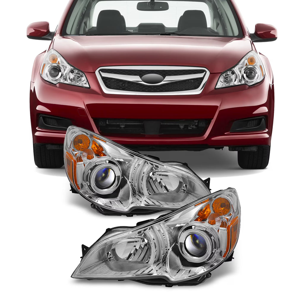 Clear Headlights Head Lamps Driver Left + Passenger Right Side Replacement V664009