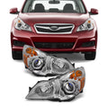 Clear Headlights Head Lamps Driver Left + Passenger Right Side Replacement V664009