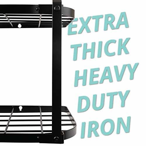 Heavy Duty Wall Mounted Pot and Pan Rack Organizer U930139