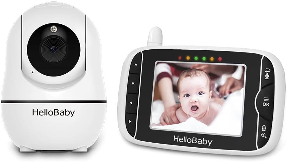 Baby Monitor with Camera and Audio, 3.2'' LCD Screen, Infrared Night Vision, Two Way Audio Y292