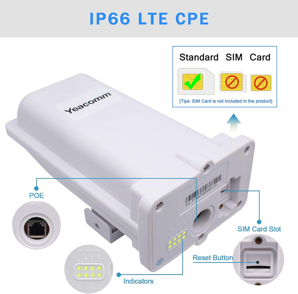 150Mbps CAT4 LTE Router with SIM Card Slot O8681