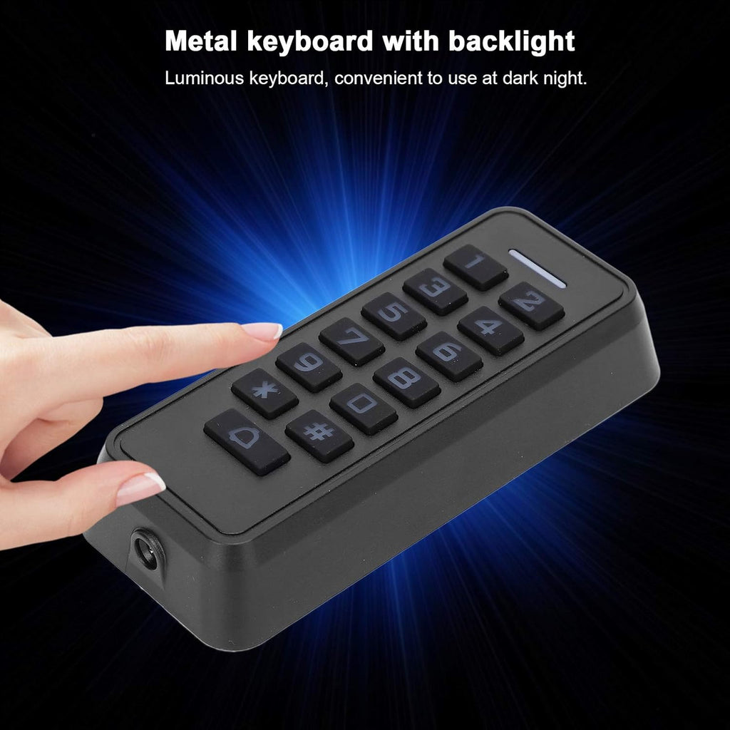 Wireless Access Control Keypad with Backlight, 125KHz RFID Reader, Wiegand26, 10000 Users N969