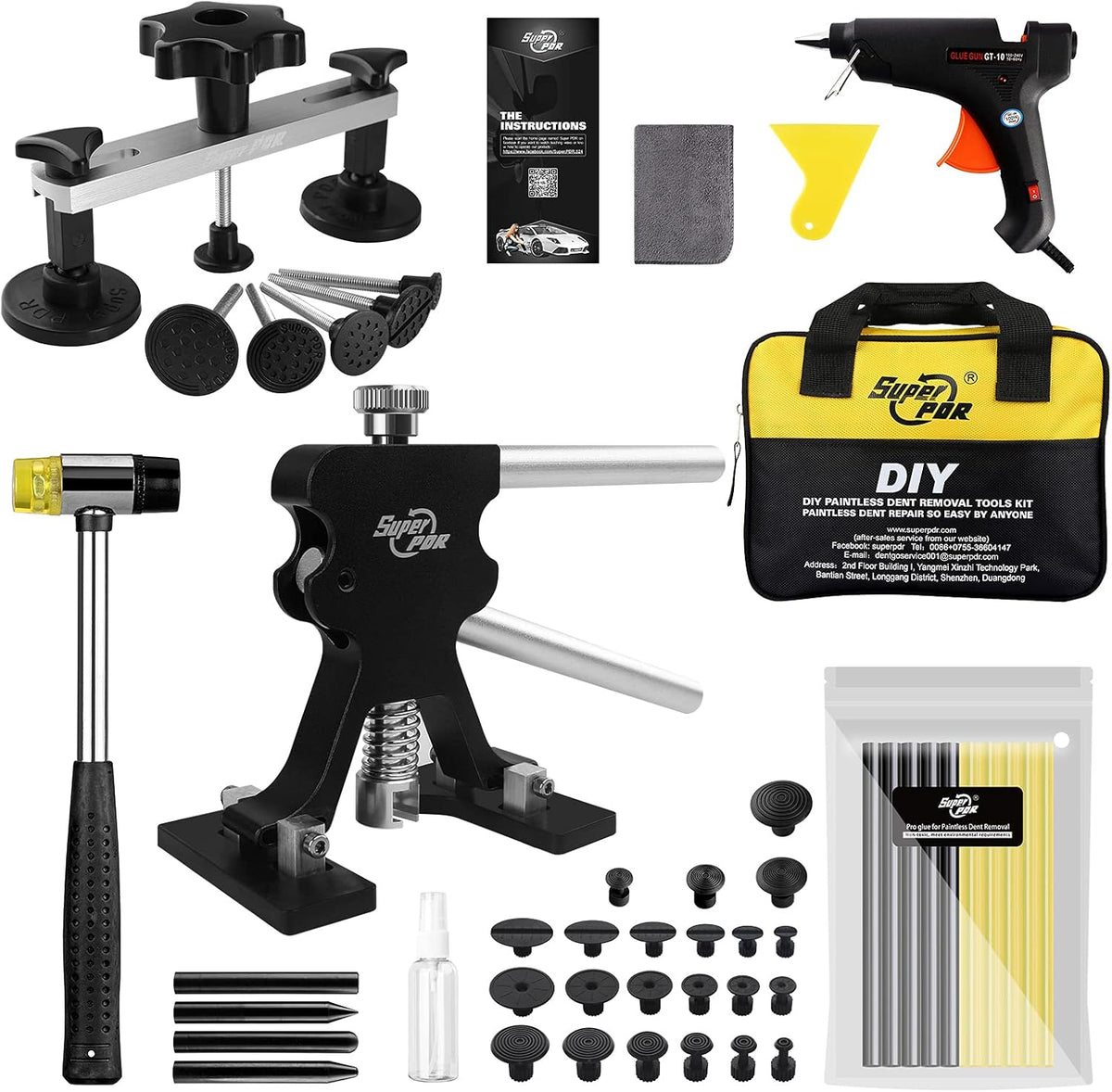Dent Puller PDR Tools Car Paintless Dent Repair Tool Kit Pack of 2 B2385