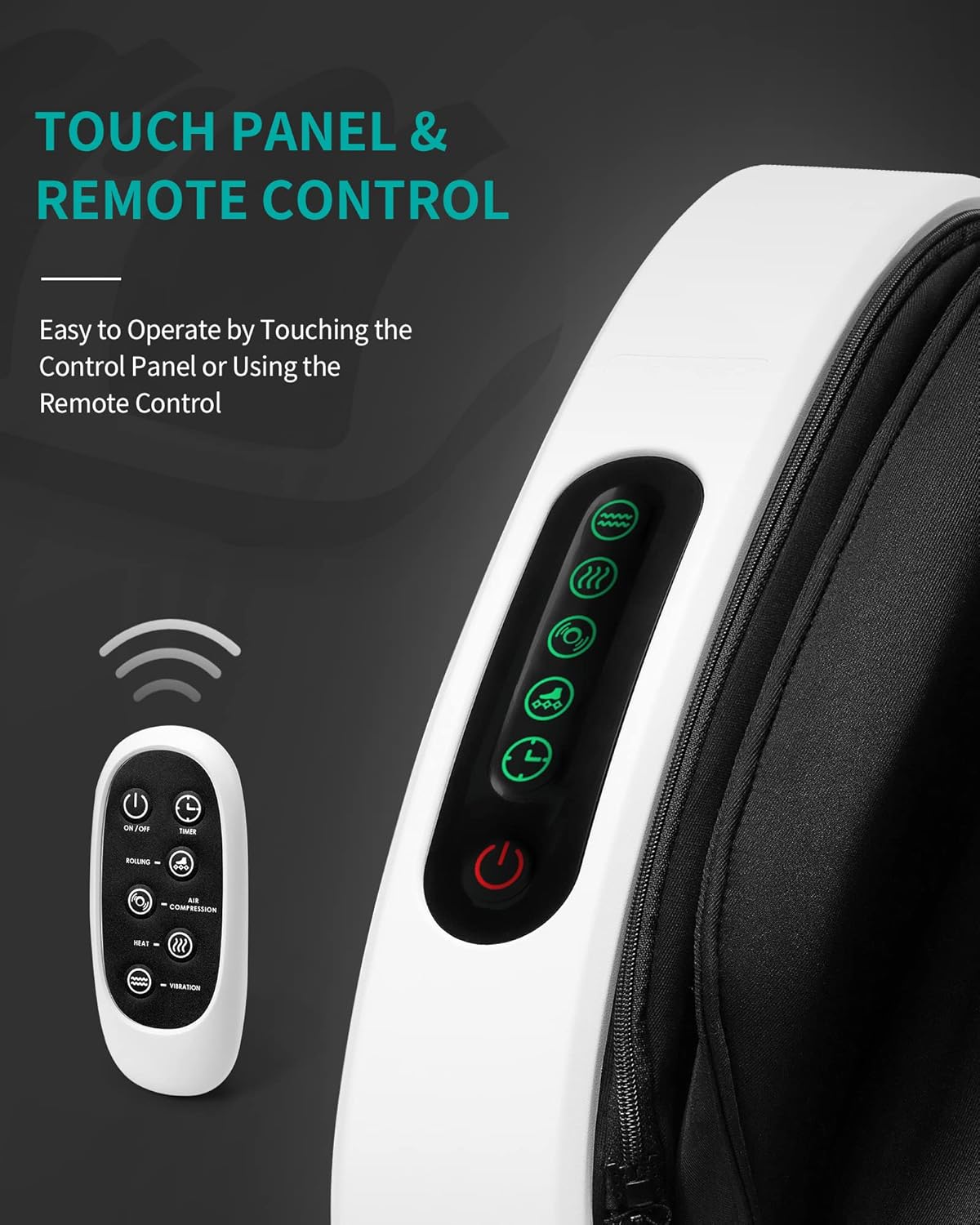 Shiatsu Foot and Calf Massager with Heat and Remote A187