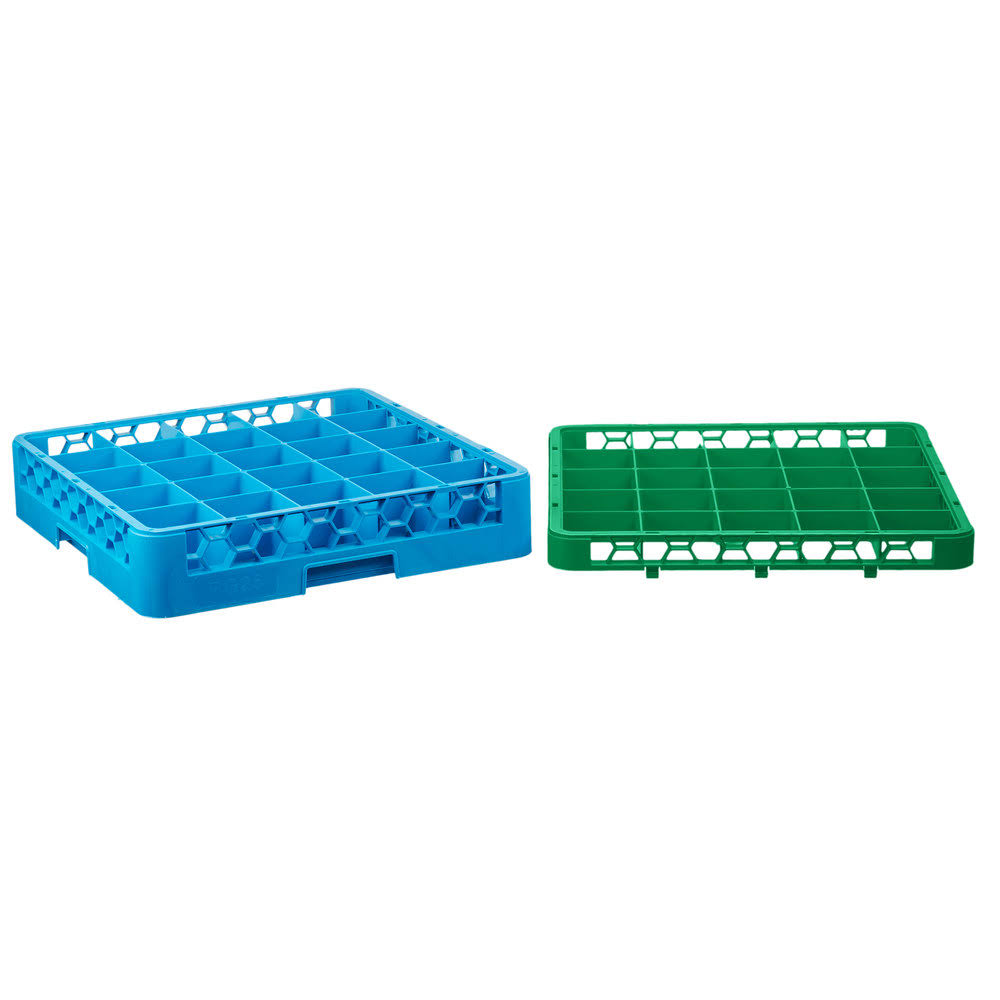 Green Color-Coded Glass Rack with 1 Extender Y861