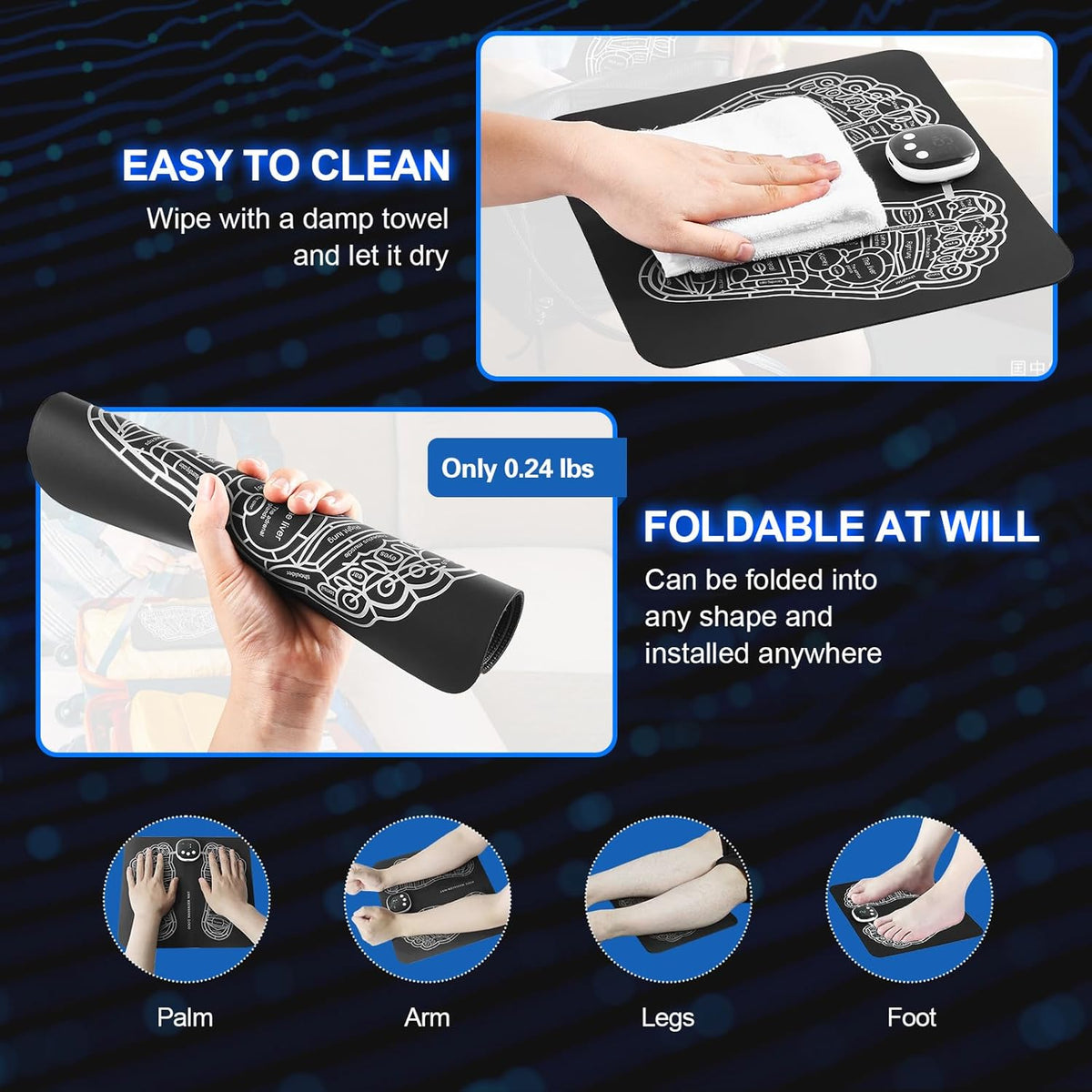 Foot Massager Mat with 15 Modes D53742