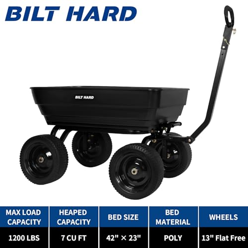Poly Garden Dump Cart 1200 lbs 7 Cu Ft K550837