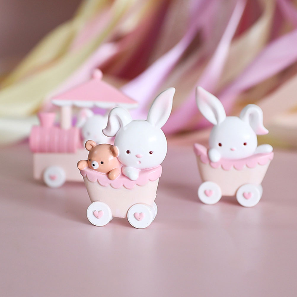 Mini Toy Ornaments Dollhouse Rabbit Decor Z91951