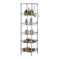 6 Tier Wire Storage Shelving Rack 265lbs Capacity I404159