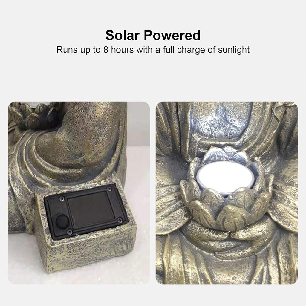 Solar Powered Buddha Garden Statue M919