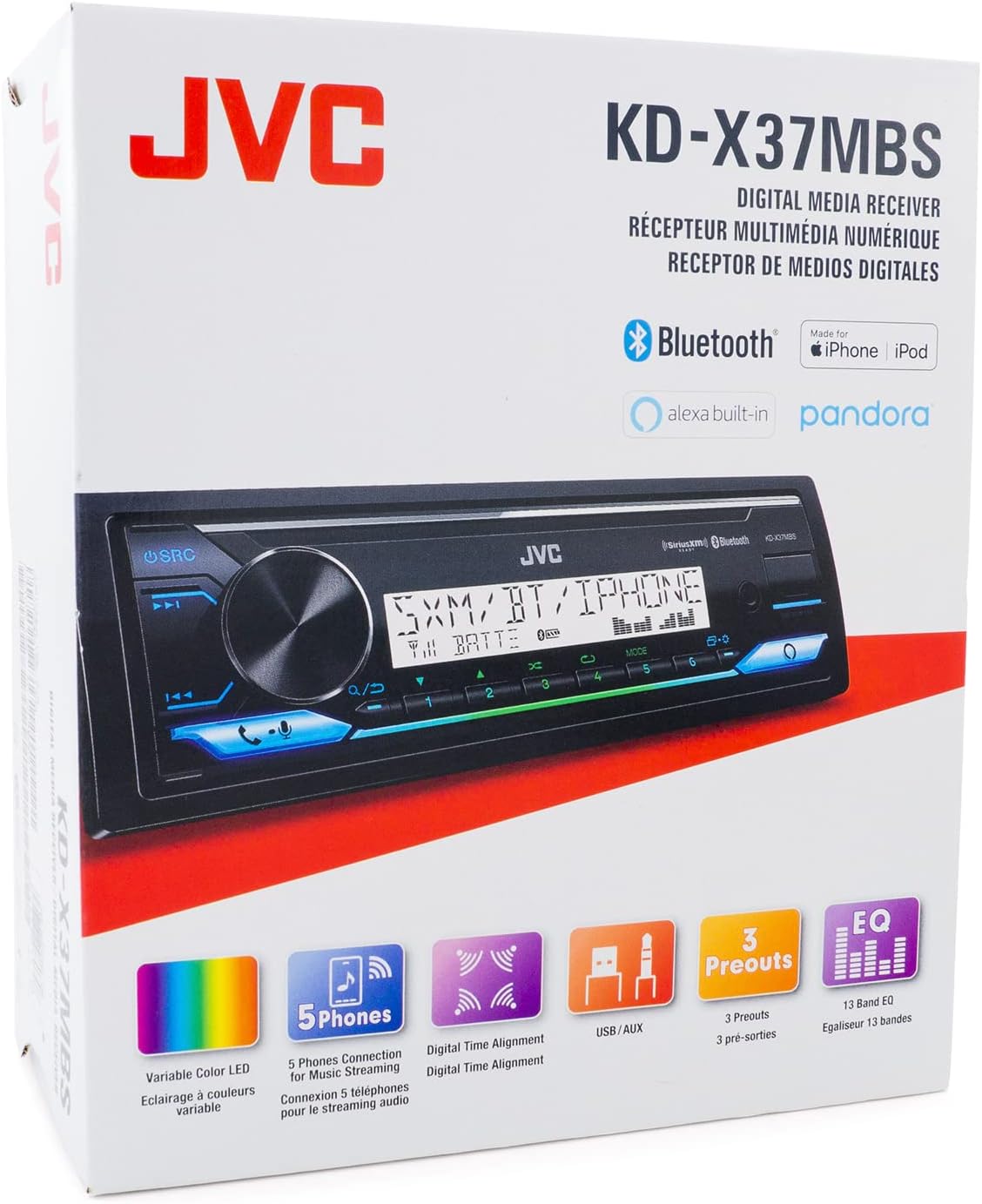 Digital Media Receiver with Bluetooth, USB, SiriusXM Ready M90331