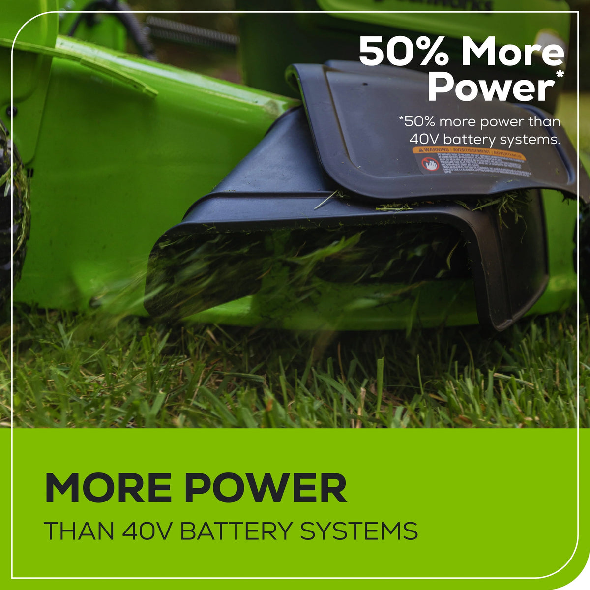60V 21 Self Propelled Lawn Mower with 8.0 Ah Battery & Rapid Charger E9709