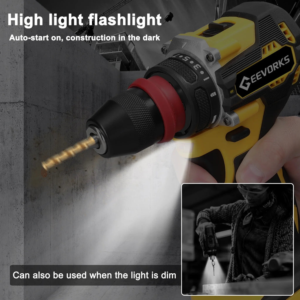 Electric Screwdriver 45Nm Torque 16.8V 2in1 Drill V707