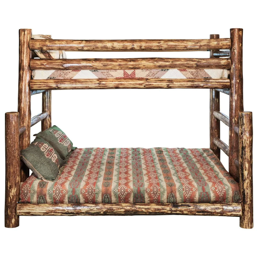 Brown Wood Twin over Full Bunk Bed V280169