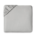 Grey Twin Cotton Fitted Sheet D377648