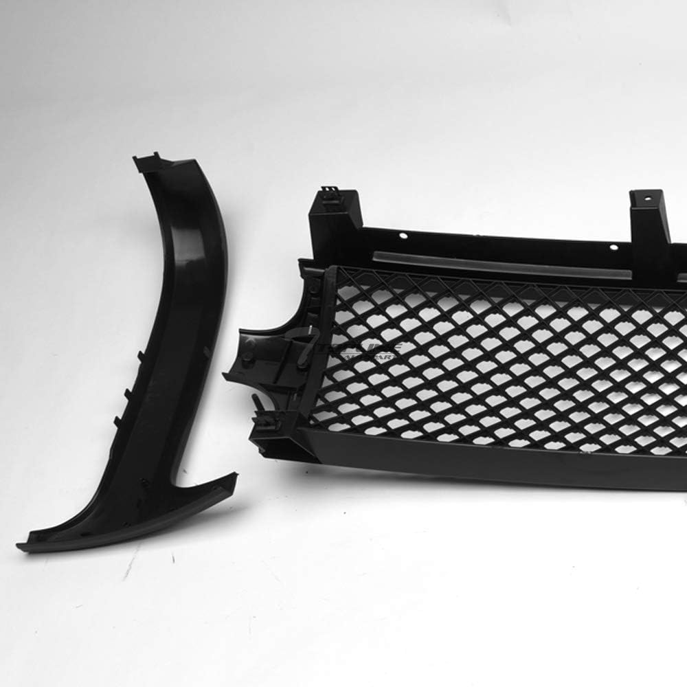 Matte Black Mesh Front Hood Bumper Grill Grille ABS K681811