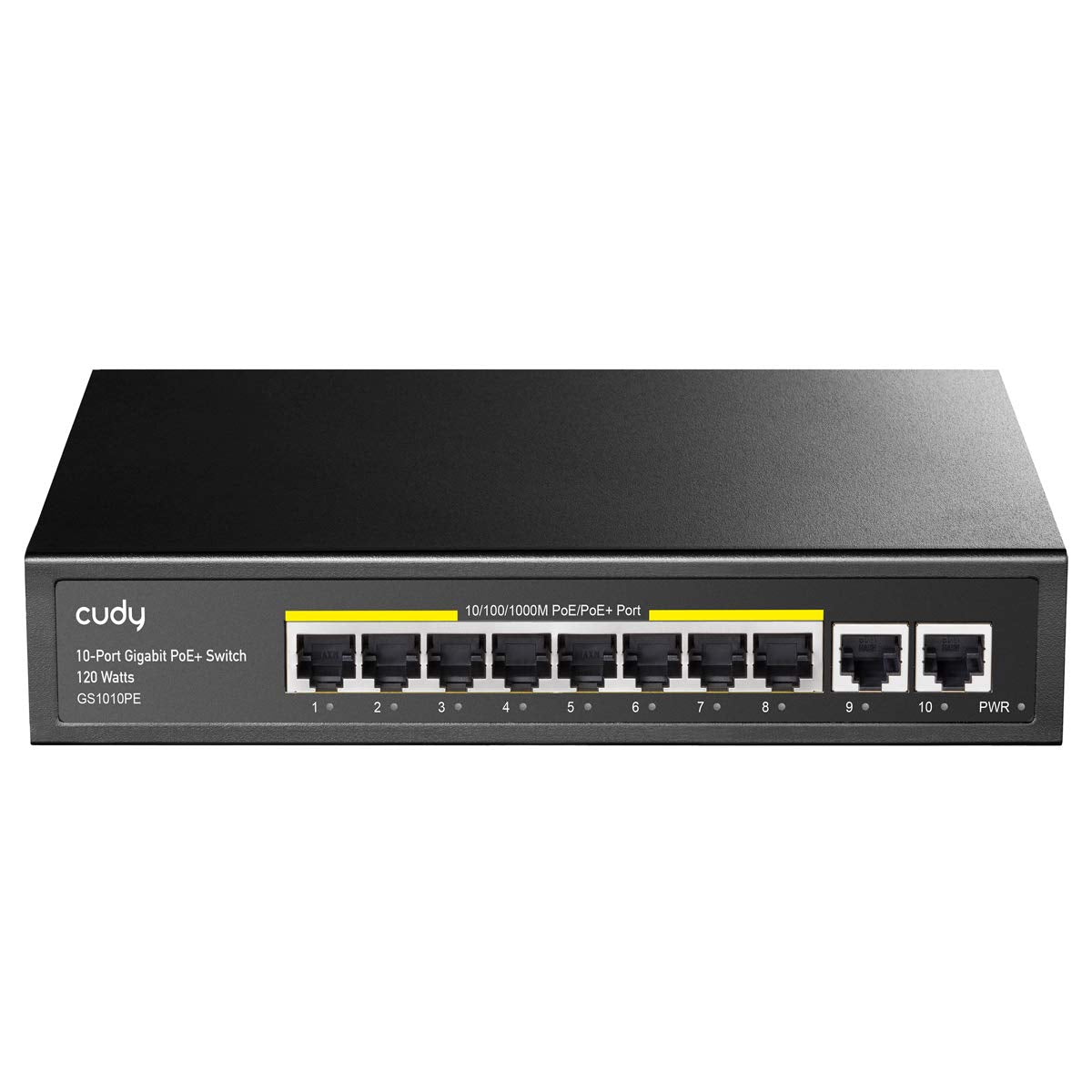 8 Port Gigabit PoE+ Switch, 120 Watts PoE Budget, Pack of 2 G7876