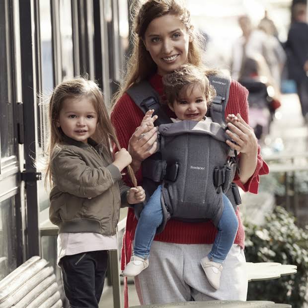 Beige Cotton Baby Carrier X440238