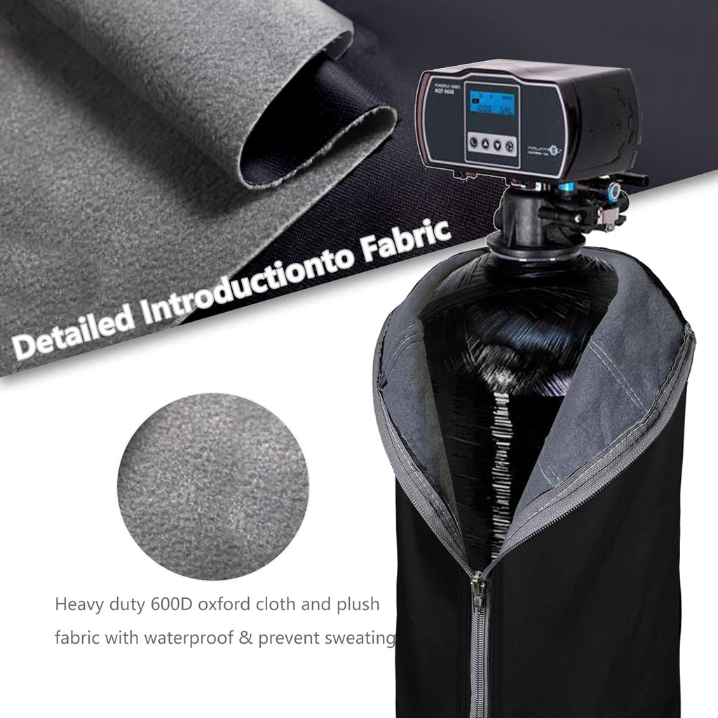 13x54 Black Insulated Water Softener Tank Cover C4704