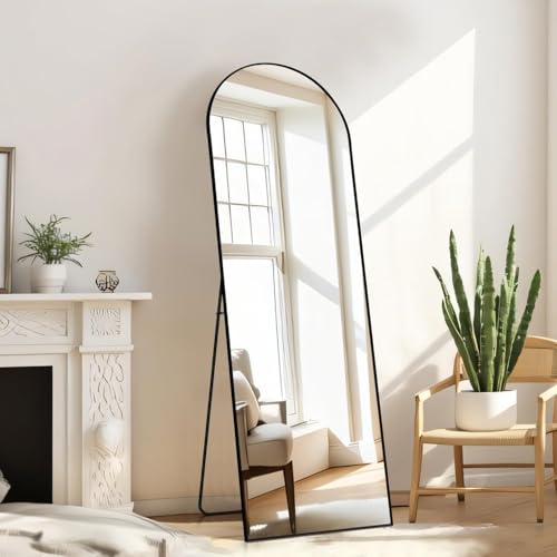 Black 59"x16" Arched Full Length Floor Mirror G9923