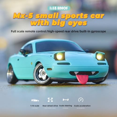 1/18 RC Drift Car 2.4GHz RWD with Gyroscope Blue L70881