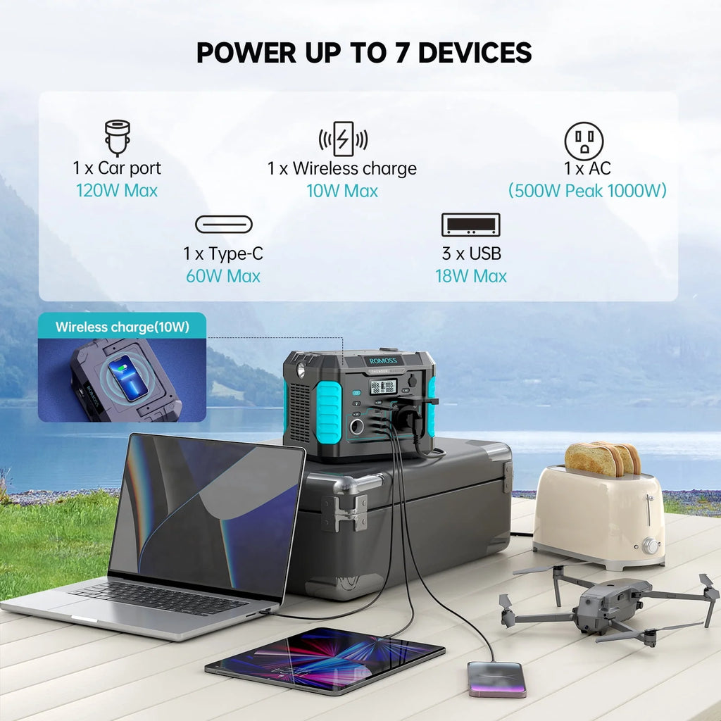 1000W 400Wh Solar Lithium Power Station N240624