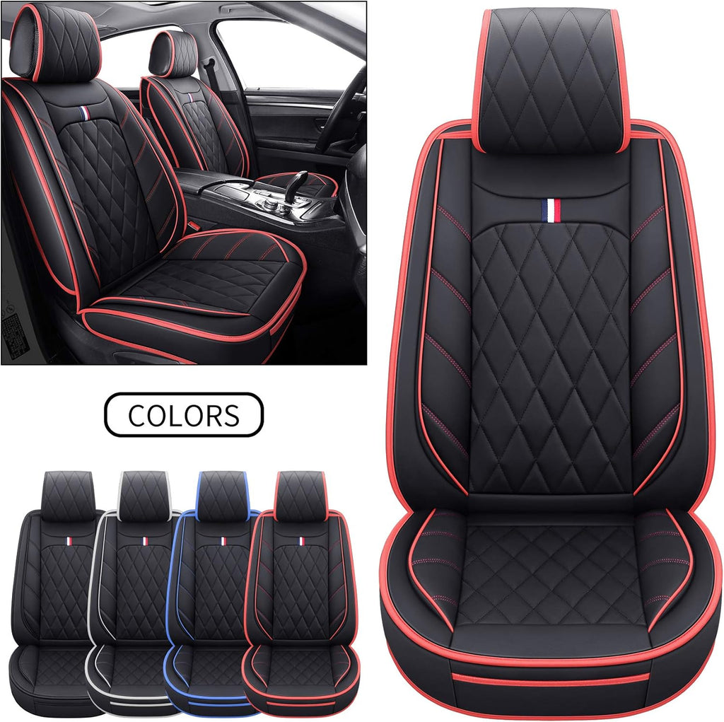 2 PCS Front Waterproof Leather Non-Slip Seat Covers R8307