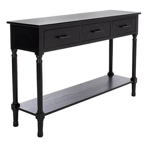 White 3-Drawer Console Table L581