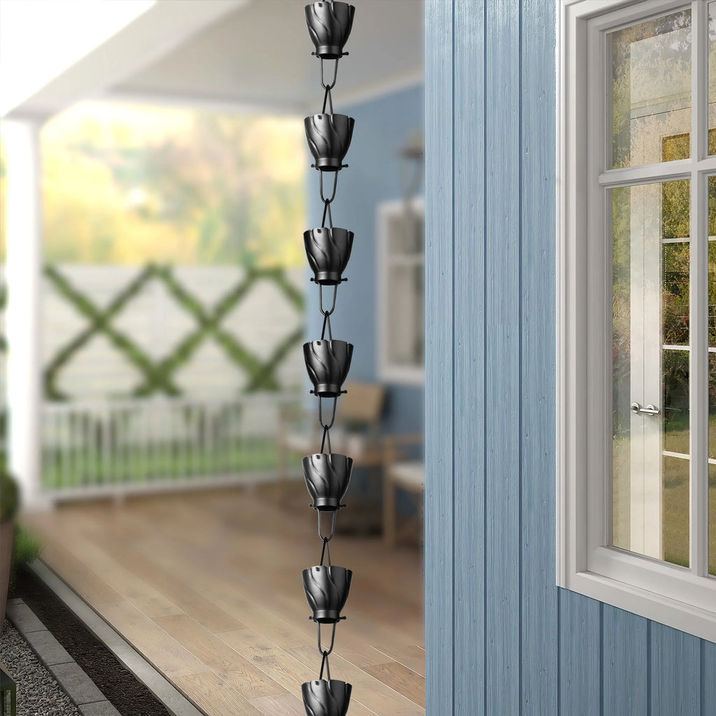 Aluminum Rain Chain Downspout 8.5 ft R594