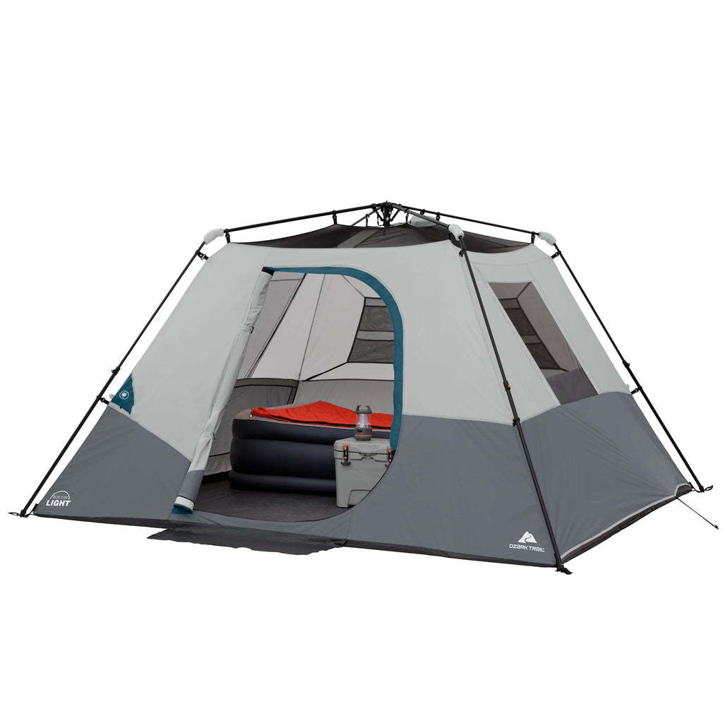6-Person Instant Cabin Tent with LED Light Q566