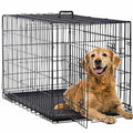 48 Inch Folding Wire Dog Crate with Double-Door H925958