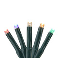 Black 8-Function Cluster Christmas Lights 20 ft Green Wire U4978