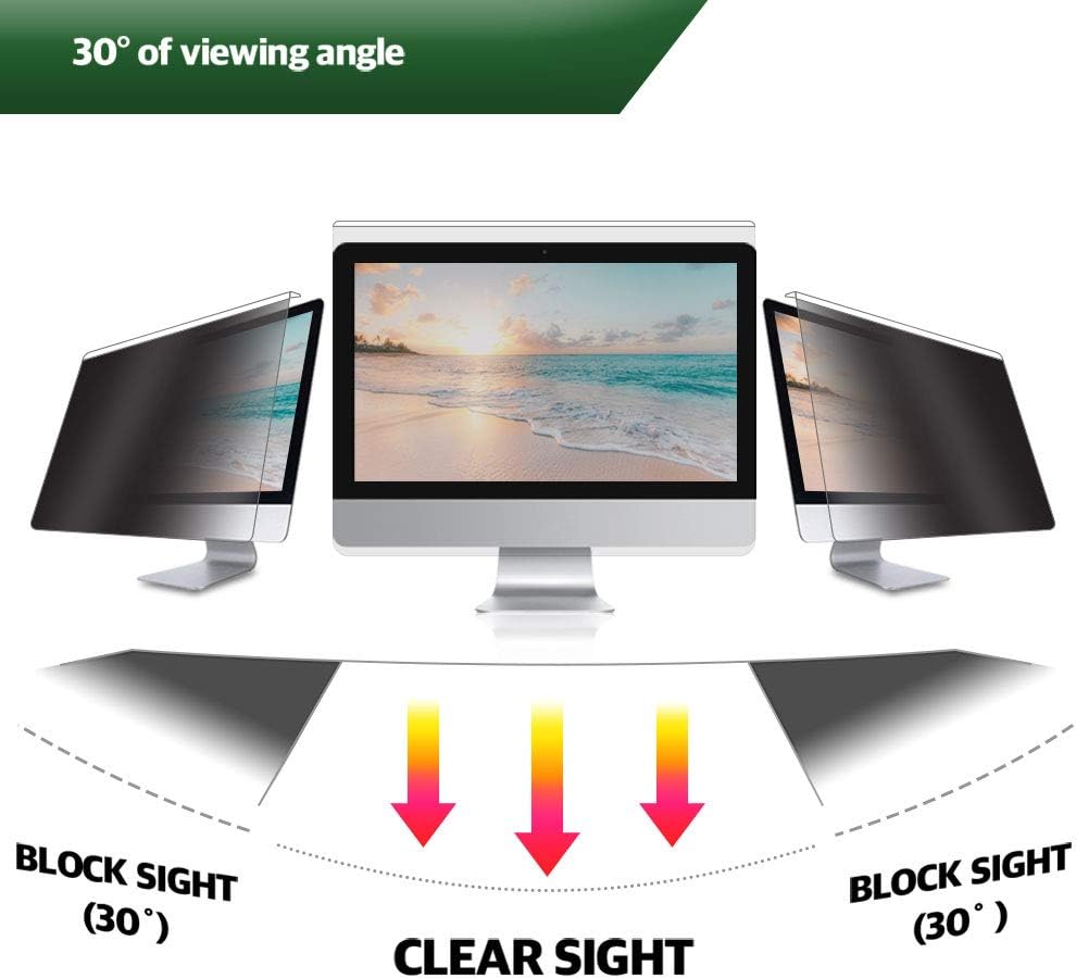 17” Removable Acrylic Privacy Screen for Monitor, Pack of 2 T955605