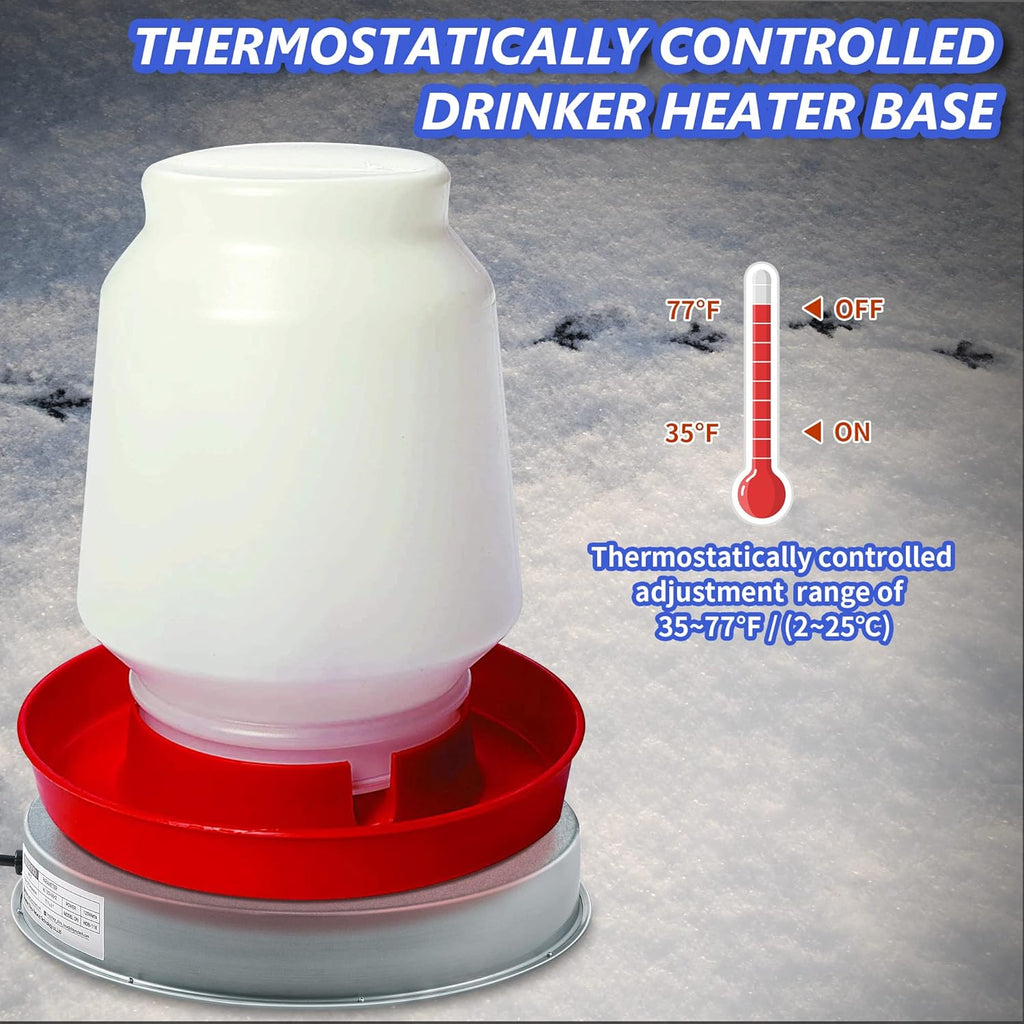 Heated Base Chicken Water Heater 125 Watts H47501