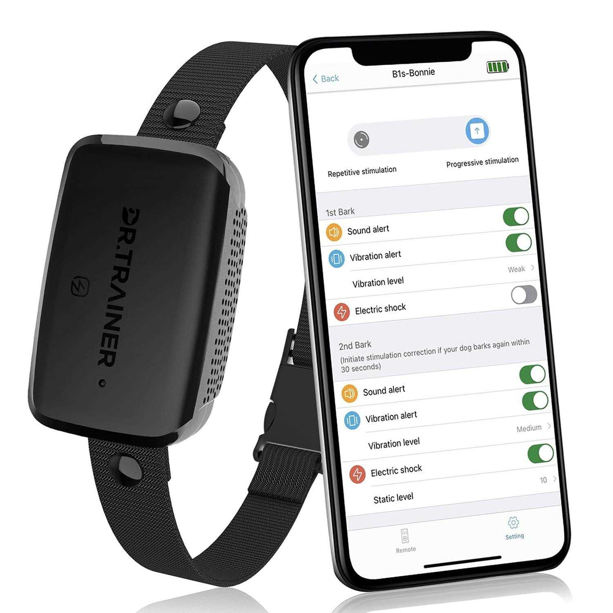 Waterproof APP Control Bark Collar J191