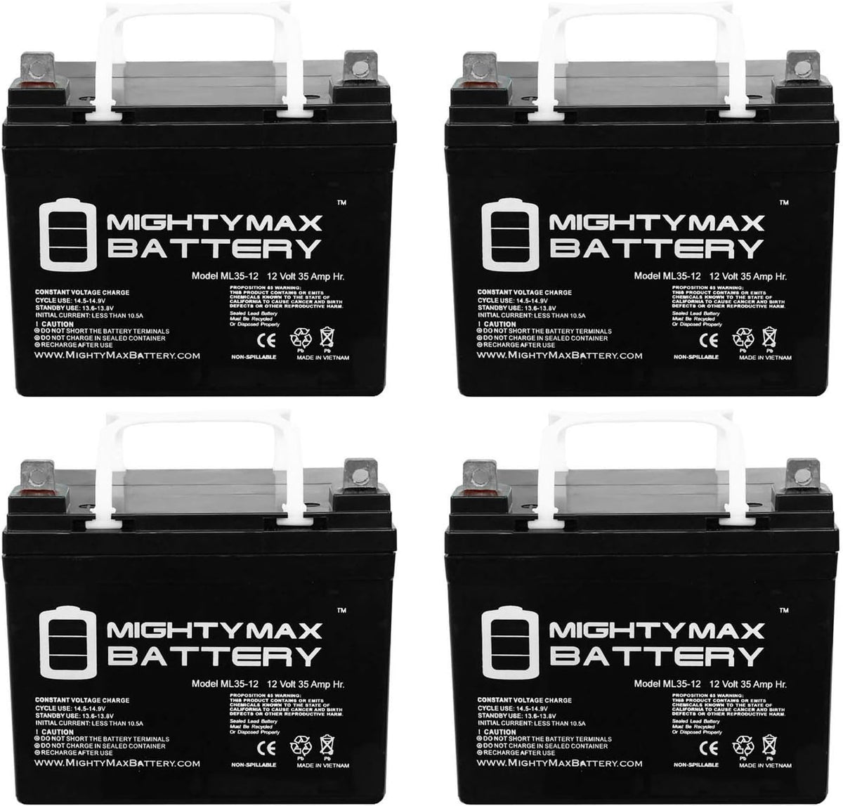 12 Volt 35 AH SLA Battery Pack of 2 V859324