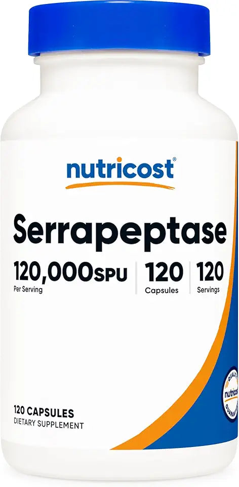 120,000 SPU Serrapeptase 120 Capsules T580