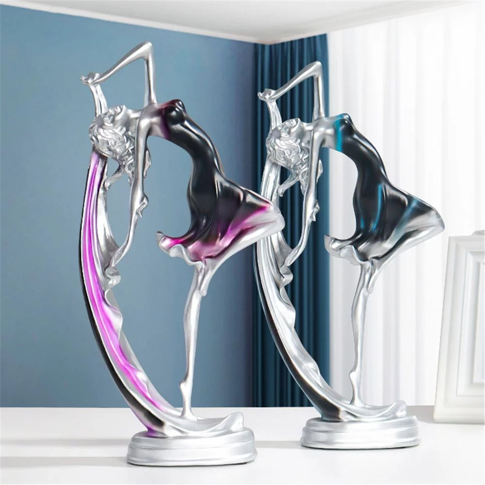 Modern Art Dancing Girl Resin Statue H7231