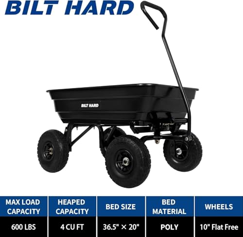 Poly Garden Dump Cart 1200 lbs 7 Cu Ft K550837