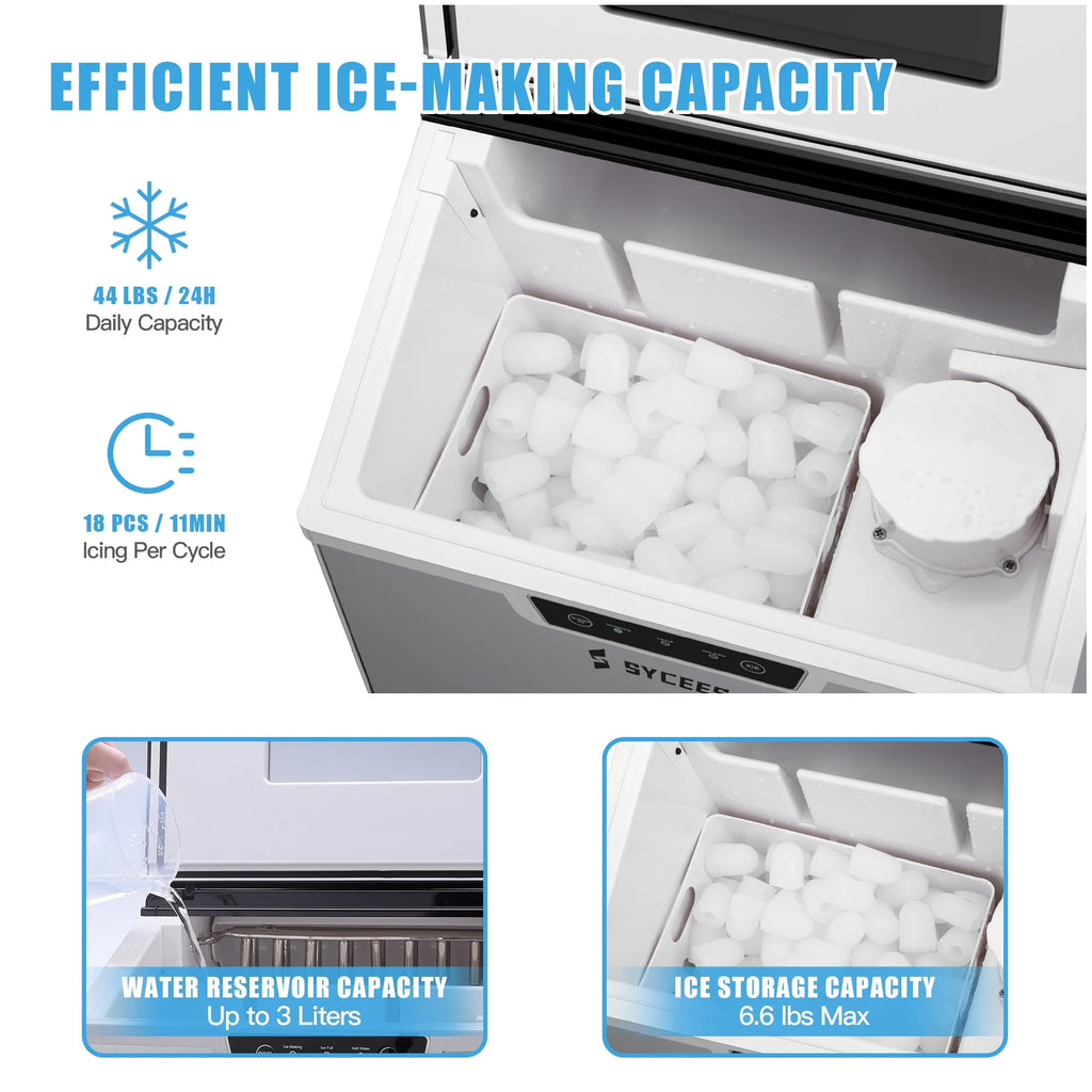 2-in-1 Portable Countertop Ice Maker & Shaver Machine L45924