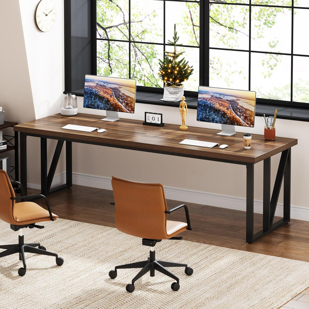 78.7 Inches Extra Long Double Wood Desk T35161