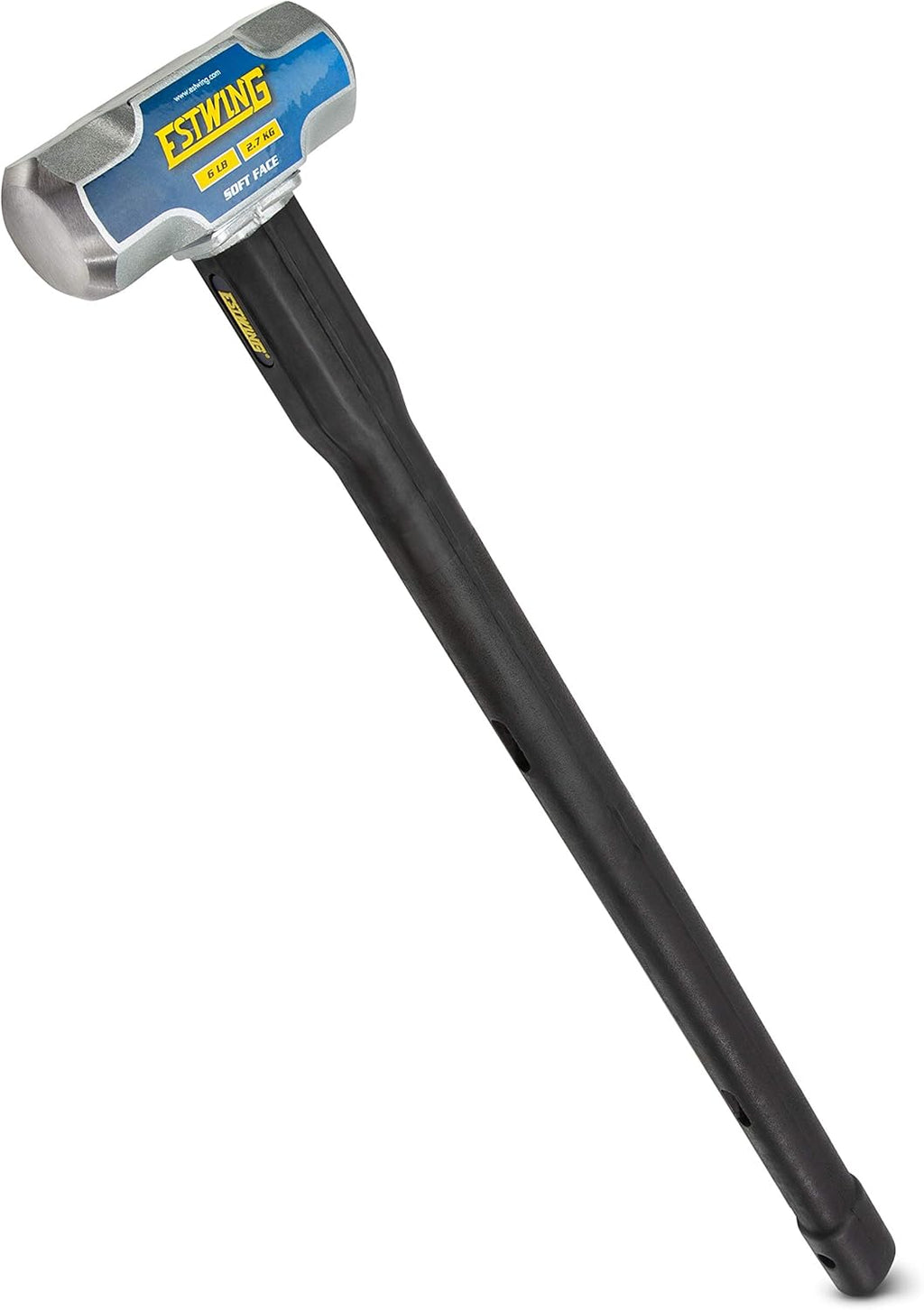 6-Pound Soft Face Sledge Hammer with Vulcanized Rubber Overlay D523929