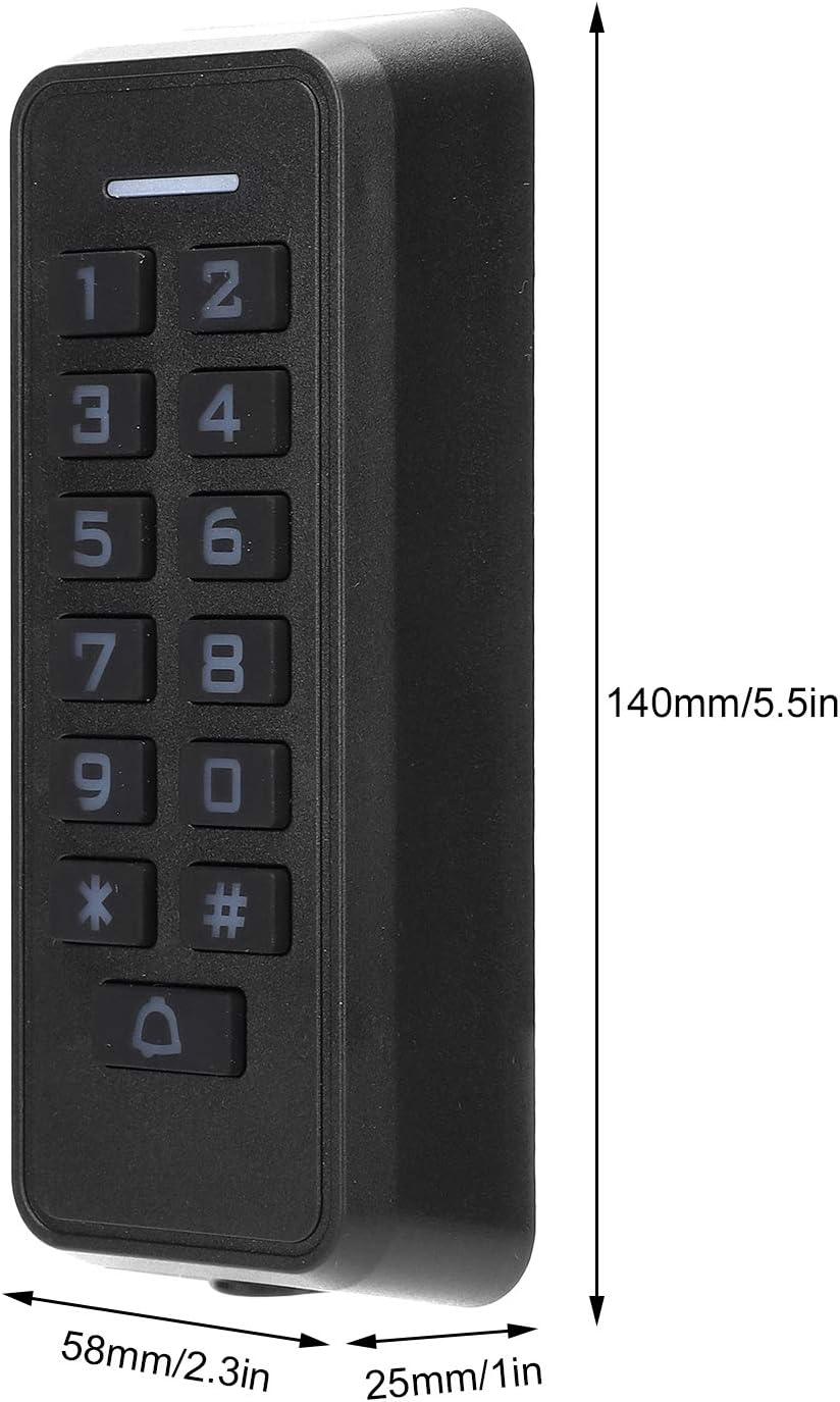 Wireless Access Control Keypad with Backlight, 125KHz RFID Reader, Wiegand26, 10000 Users N969