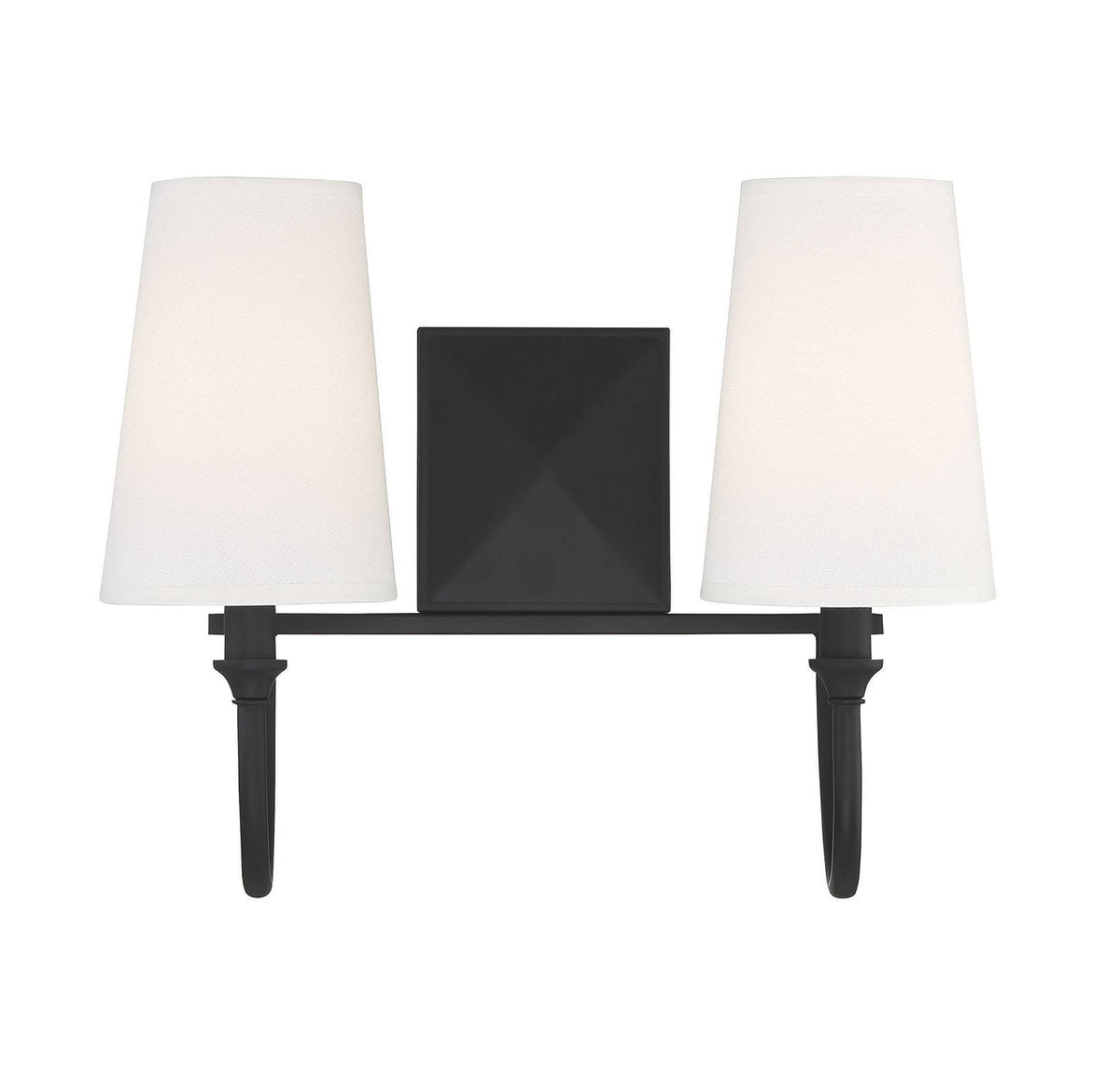 Matte Black 2 Light Bath T767776