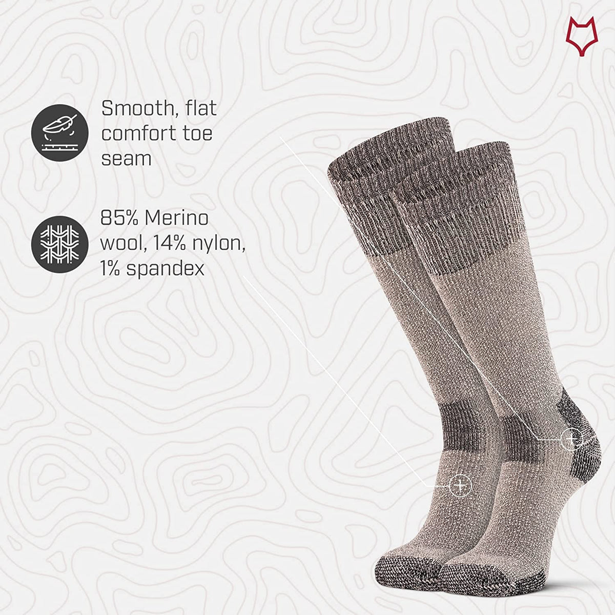 Charcoal Frontier Otc Socks Y8816
