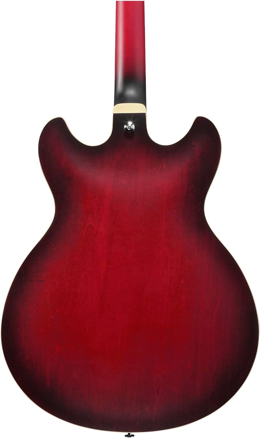 Sunburst Red Semi-Hollow Electric Guitar O6650