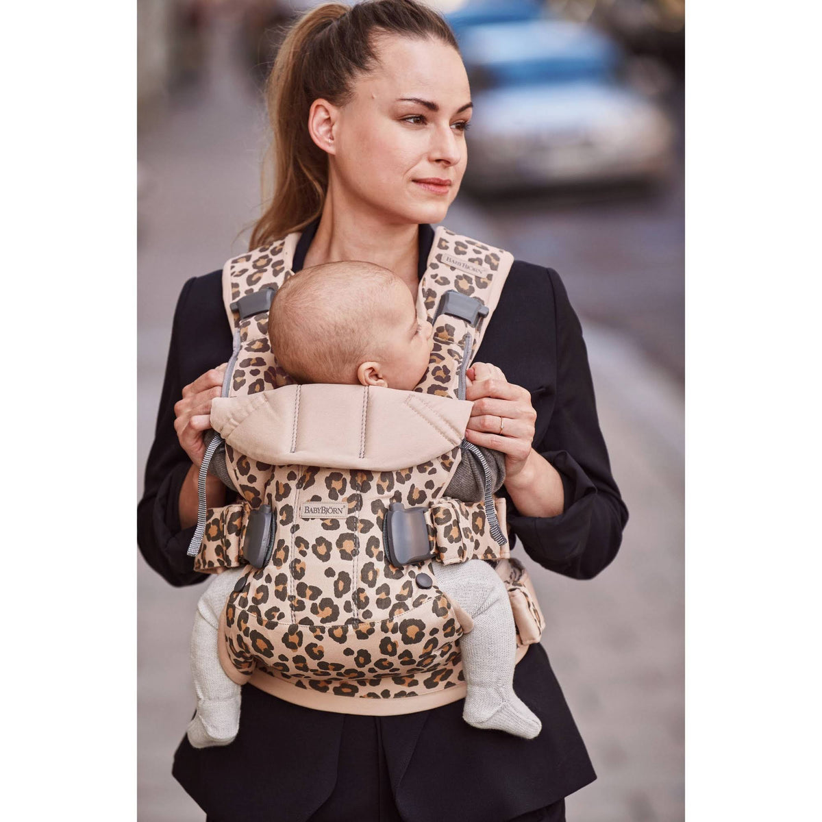Beige Cotton Baby Carrier X440238