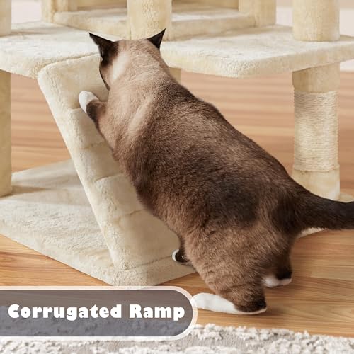 54in Cat Tree Tower Condo Furniture Scratch Post O479217